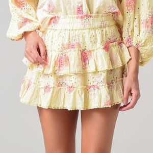 LoveShackFancy Bliss Mini Skirt